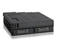 ToughArmor MB602SPO-B Backplane Cage pour 2x SSD/HDD 2.5 SAS/SATA & ODD (Ultra) Slim pour baie externe 5.25 Noir G