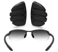 ToughAsNails Plaquettes de nez de rechange pour lunettes de soleil Maui Jim Makaha MJ405/Sandy Beach MJ408/Ho'okipa MJ407 et Martini, 1 paire - Noir, Makaha