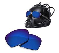 ToughAsNails Verres polarisés de rechange pour lunettes de soleil Oakley Plaintiff Squared OOO4063, Bleu (bleu nuit), Taille unique