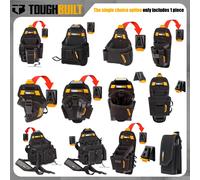 TOUGHBUILT électricien menuiserie outil sac de rangement série résistant à l'usure multifonctionnel Portable pratique seulement 1 pièce boîte à outils TB-CT-24