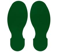 Toughstripe Footprint Lot de 5 marqueurs Vert 88,90 x 254 x 254 mm