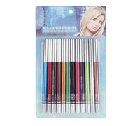TOUISEDGI 12 Colors Waterproof Long lasting Eye Shadow Lipliner Pencil Cosmetic Pen Makeup Set for Various Occasions