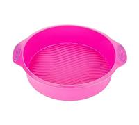 TOUISEDGI 9 Inch Silicone Cake Mold Round Shape Various Baking Pan for Oven Green Pink Gray Blue 9in (rose)