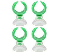 TOUISEDGI Aquarium Fish Tank Suction Cup Clips Airline Tube Holders Clamps Suitable for Glass Stainless Steel Surface (Diamètre intérieur Vert 17,6 mm)