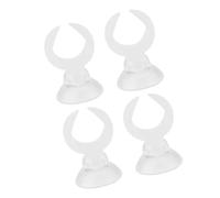 TOUISEDGI Aquarium Fish Tank Suction Cup Clips Airline Tube Holders Clamps Suitable for Glass Stainless Steel Surface (Diamètre intérieur Blanc 17,6 mm)