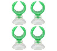 TOUISEDGI Aquarium Fish Tank Suction Cup Clips Airline Tube Holders Clamps Suitable for Glass Stainless Steel Surface (Diamètre intérieur Vert 14,6 mm)