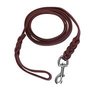 TOUISEDGI Dog Lead Leash Safety Rope Cowhide and Leather Belt for Walking Running Training (The Material Length is 2 Meters and The Net Length)