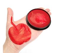 TOUISEDGI Face Body Paint Water Based Makeup Pigment Hypoallergenic Bright Colors Halloween Cosplay Party Supplies 14 Colors (Rouge)