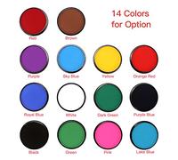 TOUISEDGI Face Body Paint Water Based Makeup Pigment Hypoallergenic Bright Colors Halloween Cosplay Party Supplies 14 Colors (Vert)
