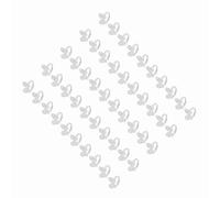 TOUISEDGI Nail Chart Ring 50Pcs Set Color Display Tool for Manicure False Tip Polish Gel Practice ABS Butterfly Flower Nail Chart Rings (4)