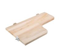 TOUISEDGI Wooden Springboard Toy L-Shaped Small Pet Wood Stand Platform Jumping Climbing for Hamster Squirrel Parrot 13.2 * 7.7 * 0.5inch