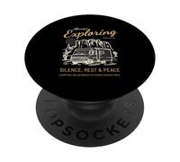 Toujours à la découverte du Silence et de la Paix (Graphique Camper Nature) PopSockets PopGrip Adhésif