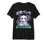 Toujours De La Place pour Le Dessert Panda T-Shirt Haut de Gamme