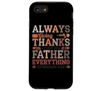 Toujours Donner grâce à Dieu Père Tout Coque pour iPhone SE (2020) / 7/8