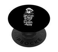 Toujours écouter ce Que Dit Le Docteur - Drinker drôle de Whisky PopSockets PopGrip Adhésif