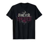 Toujours hanté, Gothique, Rose, Lune, Romance Noire, Halloween T-Shirt Graphique avec Valeur