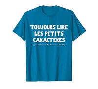 Toujours Lire Les Petits Caractères - Encore Tonton en 2026 T-Shirt, Homme, Saphir, 3XL