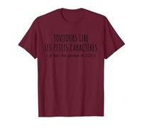 Toujours Lire Les Petits Caractères - Futur Parrain 2026 T-Shirt, Homme, Marron, XL
