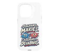 Toujours Mariés Toujours Deux Avis Anniversaire Mariage Coque pour iPhone 15 Pro