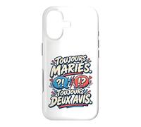 Toujours Mariés Toujours Deux Avis Anniversaire Mariage Coque pour iPhone 17