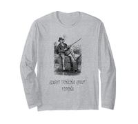 Toujours Penser à la pêche (déclaration de pêcheur Amusant) Manche Longue