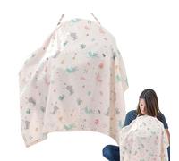 Toujours un tissu silencieux en coton à base de boutons de manchette Apron avec écran de confidentialité | Couverture légère et multifonctionnelle pour l'allaitement pour les voyages, la marche et