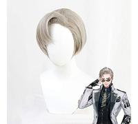 Touken Ranbu en ligne Cosplay perruque Sanchoumou gris court synthétique résistant à la chaleur Halloween jeu de rôle perruques