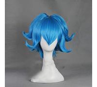 Touken Ranbu en ligne Sayosamonji Cosplay perruque bleu court cheveux synthétiques l'épée danse Touken Ranbu Anime Costume perruques Perucas KUZZ9325