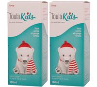 ToulaKids Sirop fraise sans sucre 180 ml 2x180