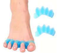 Toulifly Séparateurs d'orteils Silicone Séparateurs d'orteils Correction pour tous les orteils 2 paires de séparateurs d'orteils en silicone pour correction d'orteils hallux valgus attelle protection