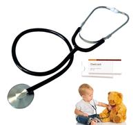 Toulifly Stéthoscope pour Enfants, Jouet de Stéthoscope de Travail, Noir
