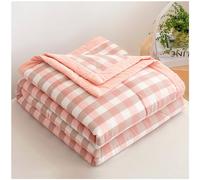 TOULIVER Couette D'été, Couverture D'été Fraîche, 100% Coton Lavé, édredon Matelassé, Douce Et Confortable, Légère Et Respirante, Lavable en Machine,L,180x200cm