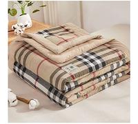 TOULIVER Couette D'été, Couverture D'été Fraîche, 100% Coton Lavé, édredon Matelassé, Douce Et Confortable, Légère Et Respirante, Lavable en Machine,D,180x200cm