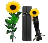 Touloube Tournesol Eternelle Préservée, Fleur Jaunes Cadeau Femme, Idee Tournesol Cadeau Anniversaire Noel Femme Pour Elle, Maman Amie Épouse Sœur Mamie, Présent Amour Fete Des Meres, Saint-Valentin