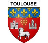Toulouse 31 ville Stickers blason autocollant adhésif - Taille : 12 cm
