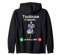 Toulouse m'appelle Je Dois Y Aller Violettes de Toulouse Sweat à Capuche