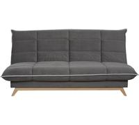 TOUNDRA Clic Clac 3 places - Matelas DUNLOPILLO Ep.13 cm - Mousse HR 35 kg/m3 - Tissu Gris - Fabriqué en France