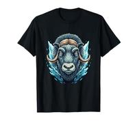 Toundra Musc Ox Head Arctic Ice Lightning Power T-Shirt