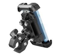 Tounee Support de téléphone Moto- Double Amortisseur de Vibrations, Fixation Guidon sans Outil et Verrouillage sécurisé pour iPhone 16/15 Pro Max, téléphones de 4,7 à 6,7 Pouces - Noir