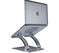 Tounee Support Ordinateur Portable,Ajustbable Laptop Stand pour Macbook Pro/Air et Dell, HP, Lenovo Tous Les Support PC Portables 10~17.3" - Gris