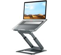 Tounee Support pour Ordinateur Portable, Support PC Ergonomique Hauteur Réglable de 2,1” à 21", pour Jusqu'à 22 Livres de MacBook,Toutes Ordinateur Portable 10-17 Pouces, Gris