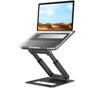 Tounee Support pour Ordinateur Portable, Support PC Ergonomique Hauteur Réglable de 2,1” à 21", pour Jusqu'à 22 Livres de MacBook,Toutes Ordinateur Portable 10-17 Pouces,Noir