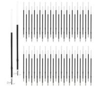 Touosy 120 Pièces Recharges de StyloRétractables, Recharge Stylo Bille Séchage Rapide, Cartouche Stylo Bille Aucune Fuite D'encre, Recharges pour Stylos Pour Écriture Fluide l'école le Bureau 1,0MM