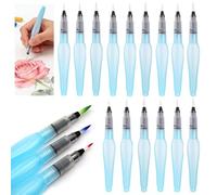 Touosy 15 Pièces Rechargeable Pinceau Aquarelle Pinceaux Peinture Kit Aquarelle Réservoir d'eau Stylos Fournitures Artistiques pour Le Mélange des Couleurs Peinture Artistes Calligraphie
