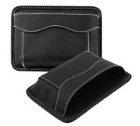 Touosy 2 Pièces Organisateur Voiture Accessoire Voiture, Sac de Rangement Auto Adhésif, Grande Capacité Cuir Voitures d'Accessoires, Organisateur d'Espace de Siège Voitures pour Espace Avant