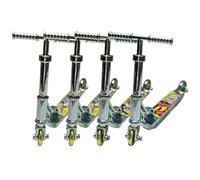 Touosy 4 Pièces Mini Skate Doigt Finger Skate pour Doigts, Finger Scooter Trottinette à Doigt Jouet, Skateboard Enfant Petits Trottinettes pour Cadeau Anniversaire Enfants Invites (Bleu)