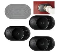 Touosy 4 Pièces Patins de Protection Murale, Premium Protections Murales Ovales Compatible avec Barrière de Sécurité sans Perçage Extensions Barrière Essentiel pour Barrières et Extensions
