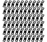 Touosy 60 Pièces Colliers de Serrage en U, Collier Serrage Métal Collier de Serrage Robuste Attache Grillage 2 Trous Fixation Cable Electrique pour Câbles Conduites de Gaz Conduites d'eau (10 MM)