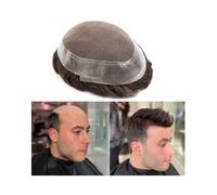 Toupee pour Hommes Postiche for homme en dentelle française australienne avec système de remplacement de cheveux humains durables Postiches pour Hommes(6x8)