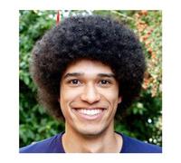 Toupet Cheveux Perruque afro-américaine naturelle avec frange, perruque synthétique Afro noire for hommes, perruques bouclées, coupes de cheveux courtes et moelleuses Perruque pour Homme